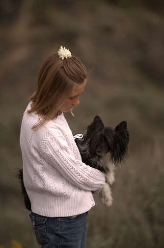 Tori with her best girl, Clea ~  Legacy Powderpuffs at BoulderCrest Ranch