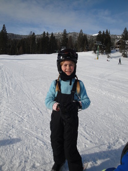 Tori skiing at Tamarack  ~  BoulderCrest Ranch