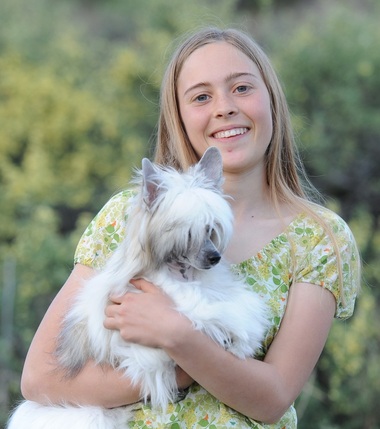 Abrie with her sweet, sweet Ivy girl~  Legacy Powderpuffs at BoulderCrest Ranch